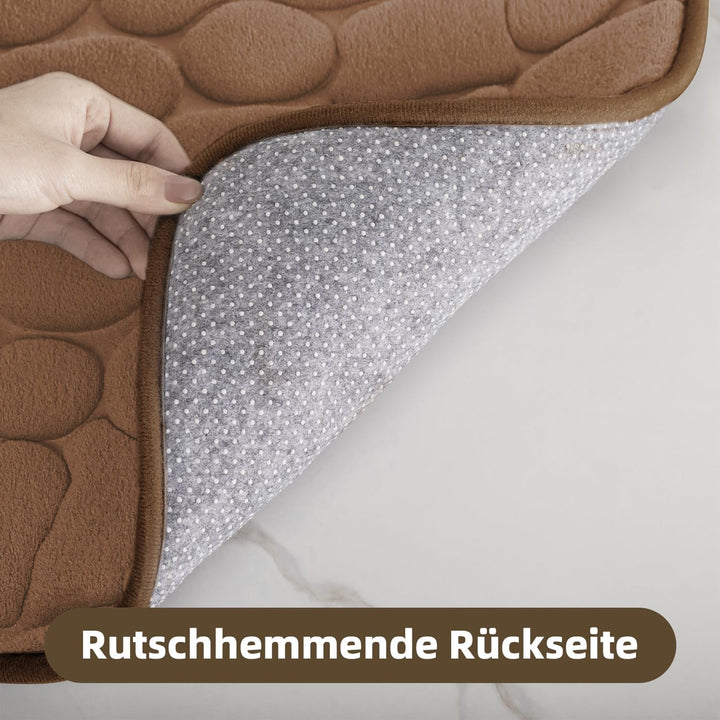 chakme Badematte Memoryschaum Badteppich Memory Foam Duschvorleger Saugfähige Badvorleger Badezimmer