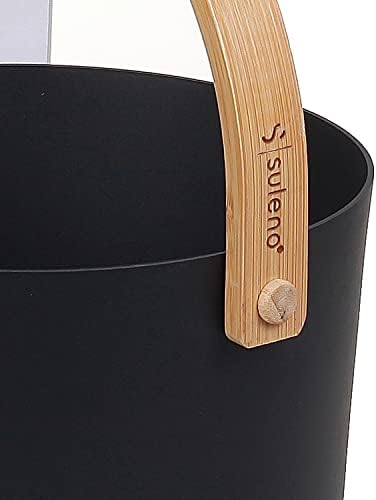 SULENO - Sauna Set KJELL 2 | 9-teilig - Saunakübel, Saunakelle, Klimamesser 2in1, Sanduhr, Saunadüft