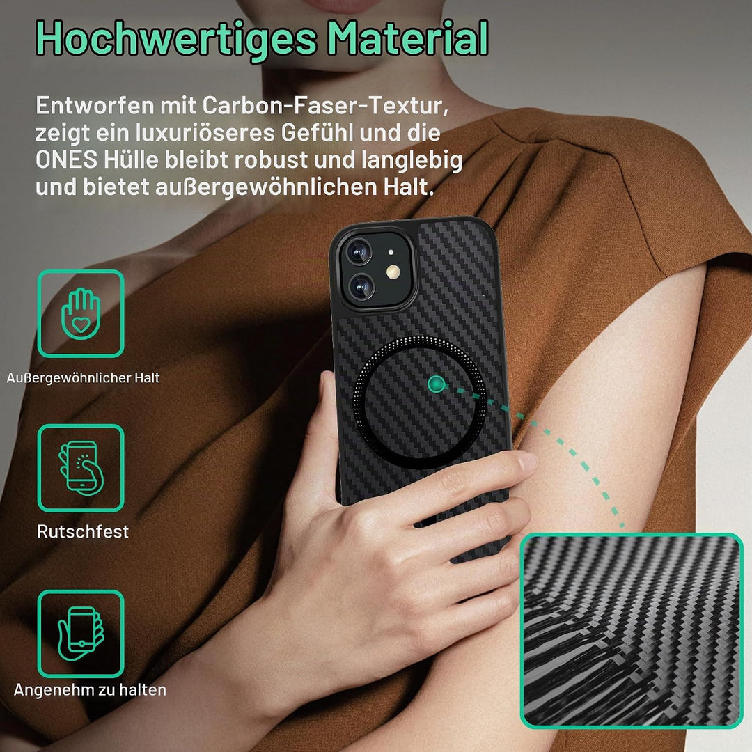 ONES Magnetisch für iPhone 11 Ultradünne Hülle, Kompatibel mit MagSafe, Fallschutz in Militärqualitä
