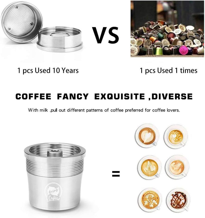 Wiederbefüllbare Illy Kaffeekapsel aus Edelstahl zum Nachfüllen,Edelstahl Filterkapsel für Illy X9 X