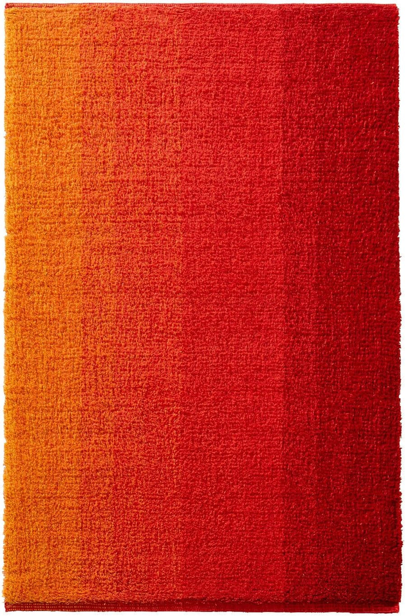 Dyckhoff Badteppich Colori, Rot, 55 x 65 cm, 100% Bio Baumwolle, GOTS 55 x 65 cm Rot, 55 x 65 cm Rot