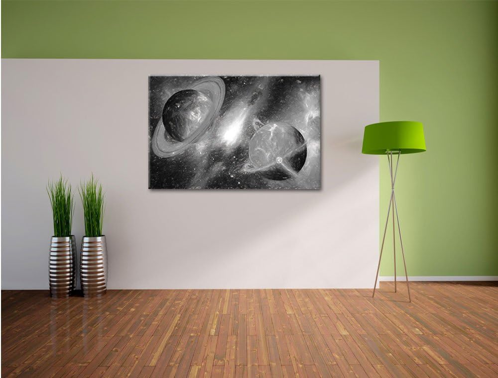 Pixxprint Ausgleich im Weltall Kunst als Leinwandbild/Grösse: 100x70 / Wandbild/Kunstdruck/fertig be