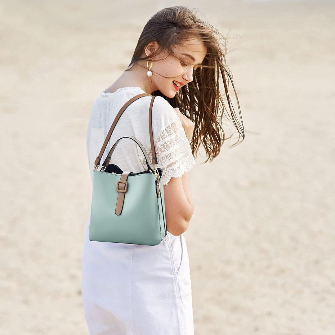 NICOLE & DORIS Damen Handtaschen Klein Schultertaschen Frauen Umhängetasche Stilvolle Beuteltasche H