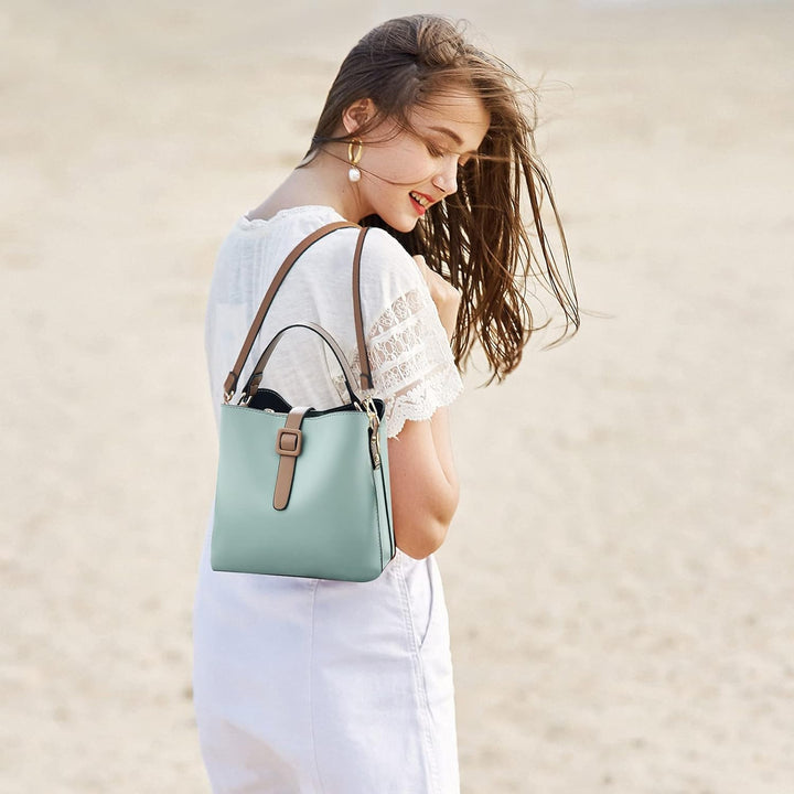 NICOLE & DORIS Damen Handtaschen Klein Schultertaschen Frauen Umhängetasche Stilvolle Beuteltasche H