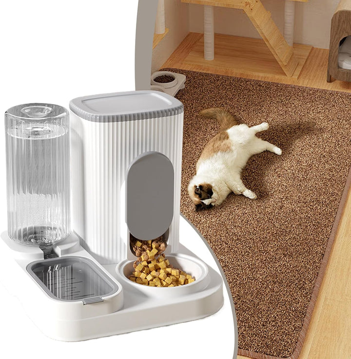 Automatischer -Futterautomat | Futterspender Für Katze Und Hund Mit Wasserspender | Futterbehälter F