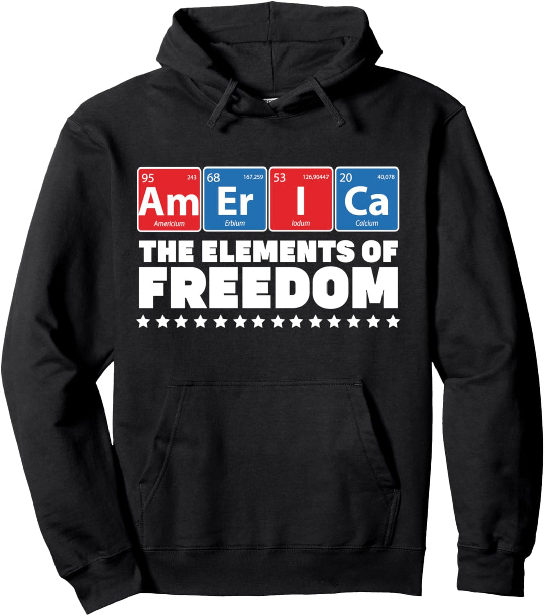 AMERICA - Elements of Freedom Shirt Periodisch 4. Juli Pullover Hoodie