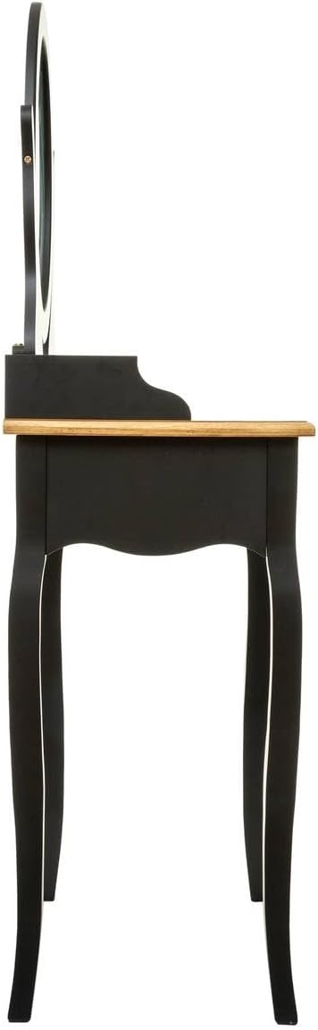 Schminktisch Chrysa schwarz - Schwarz - Atmosphera créateur d'intérieur cm Schwarz, cm Schwarz