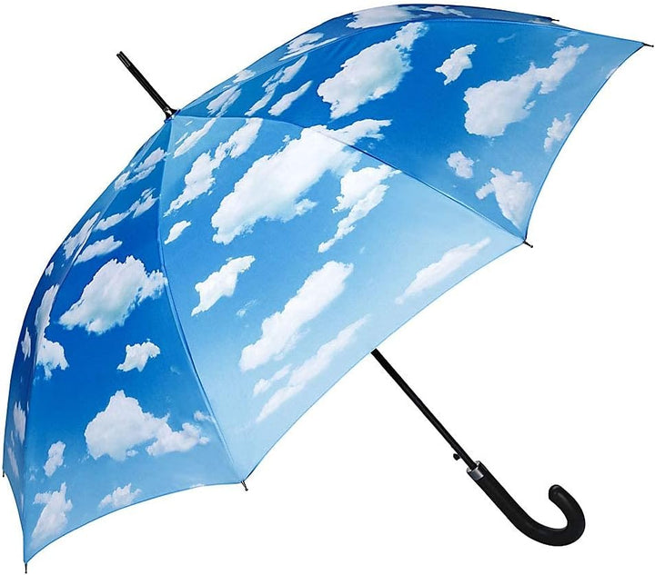 VON LILIENFELD Regenschirm Wolken Bayrischer Himmel Auf-Automatik Damen Herren Stockschirm Stabil