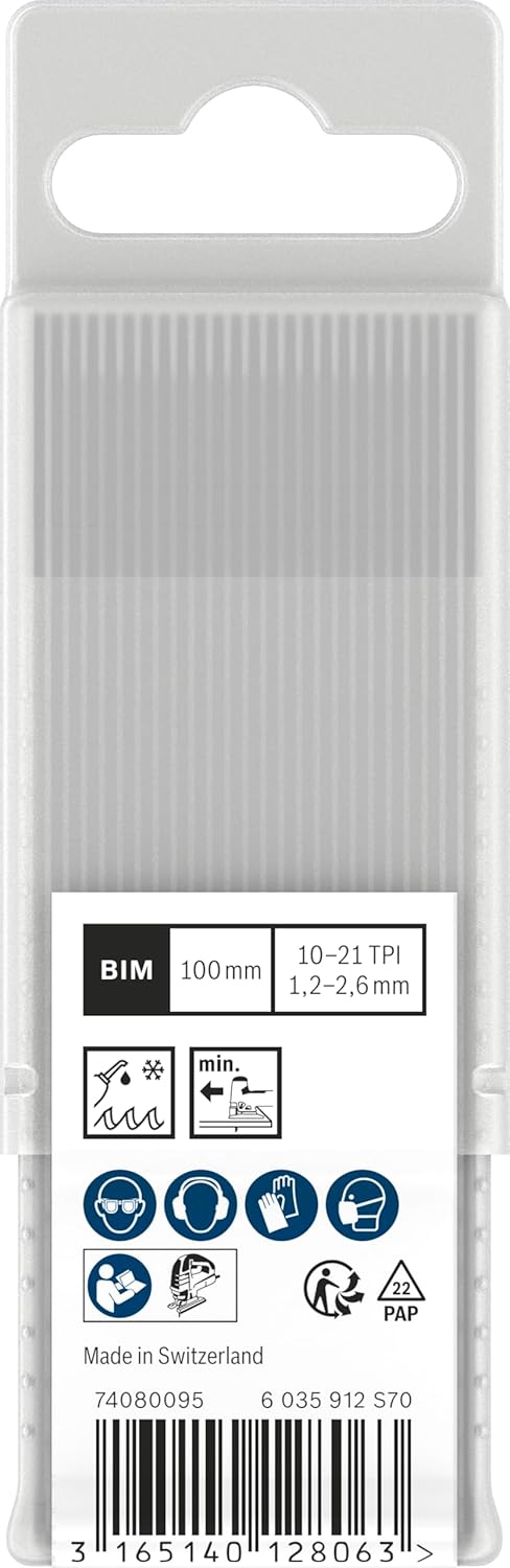 Bosch Professional 25x Stichsägeblatt T 123 XF Progressor for Metal (für Stahlbleche, Zubehör Stichs