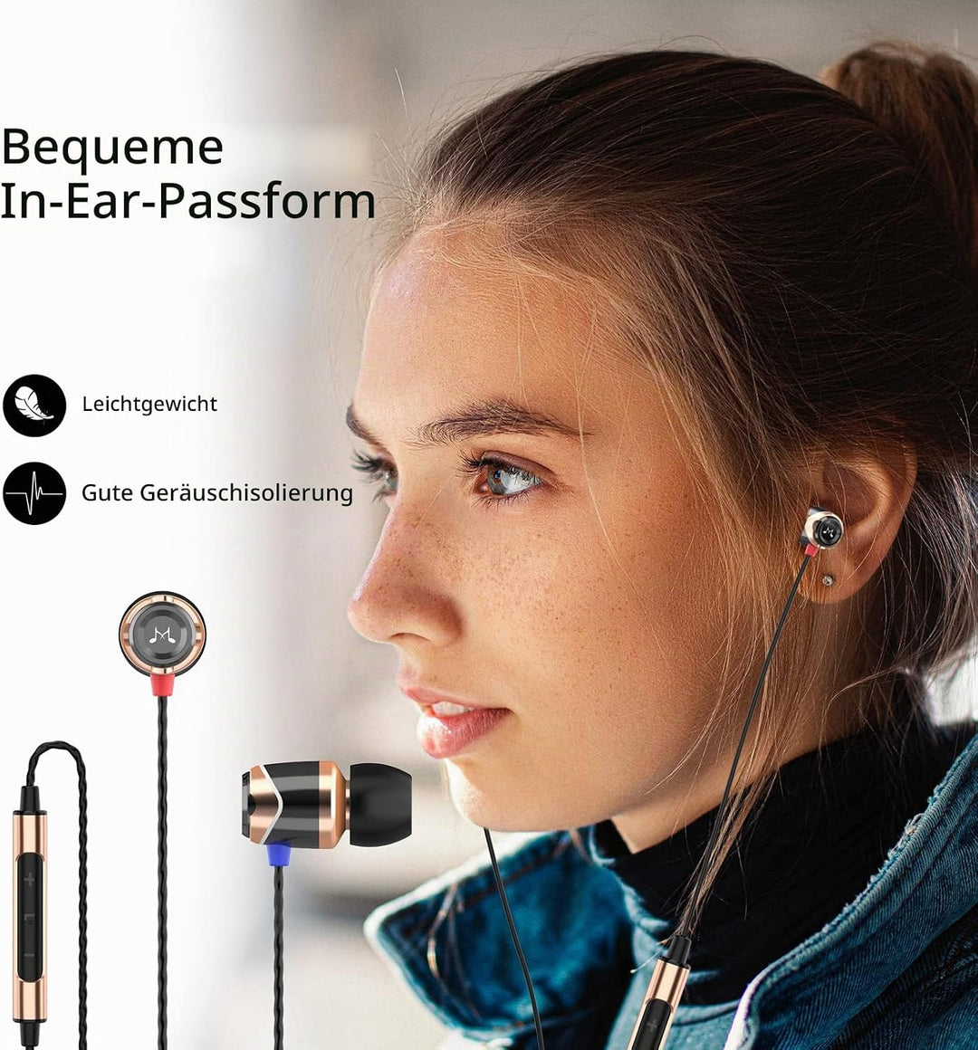 SoundMAGIC E10C High Fidelity Kopfhörer Smartphone Earbuds In Ear Noise Reduction Ohrhörer mit Mikro