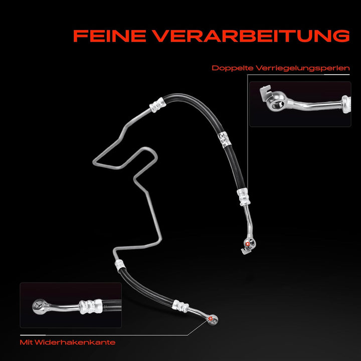 Frankberg Servolenkung Schlauch Kompatibel mit A3 8L1 1.8L 1996-2003 B.o.r.a 1J2 1.8L 2000-2005 Golf