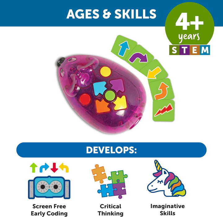 Learning Resources Code & Go Roboter-Maus, wiederaufladbar, Spielzeug für 4-jährige Jungen und Mädch