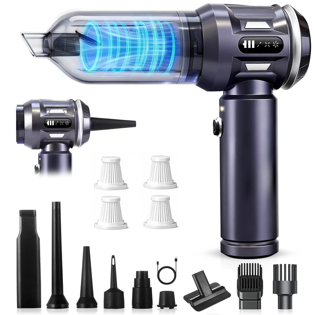 Citybee Handstaubsauger Akku Mini Staubsauger Kabellos - 25000Pa Handstaubsauger Stark 4 in 1 Autost
