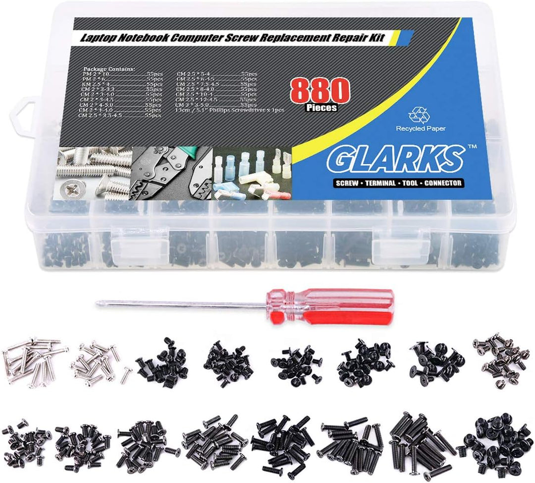 Glarks Ersatz-Reparatur-Set für Laptop, Notebook, Computer, für Lenovo, Dell, Toshiba, Sony, Samsung