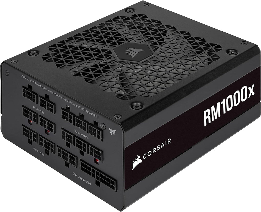 Corsair RM1000x 80 PLUS Gold Vollmodulares 1000 Watt ATX-Netzteil (135-mm-Lüfter mit Magnetschwebela