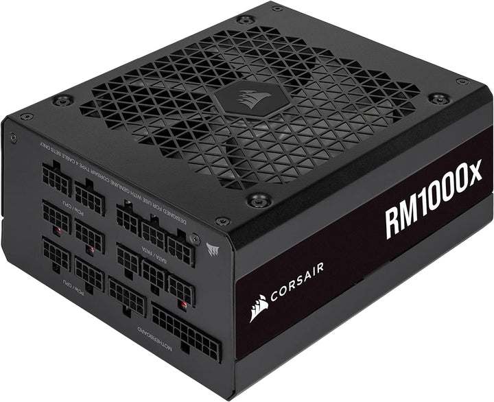 Corsair RM1000x 80 PLUS Gold Vollmodulares 1000 Watt ATX-Netzteil (135-mm-Lüfter mit Magnetschwebela