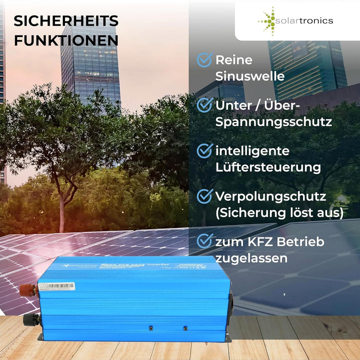 Spannungswandler 1000 Watt Reiner Sinus TS1000 12-230V