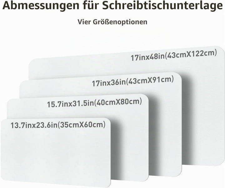 Aothia Schreibtischunterlage,PU-Leder-Schreibtischmatte,Mauspad,rutschfester Schreibtischschutz,wass