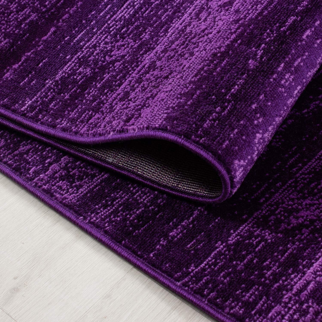 Carpetsale24 Teppich Wohnzimmer Unicolor - Einfarbig Lila Meliert 160 x 230 cm - Kurzflor Teppich Sc