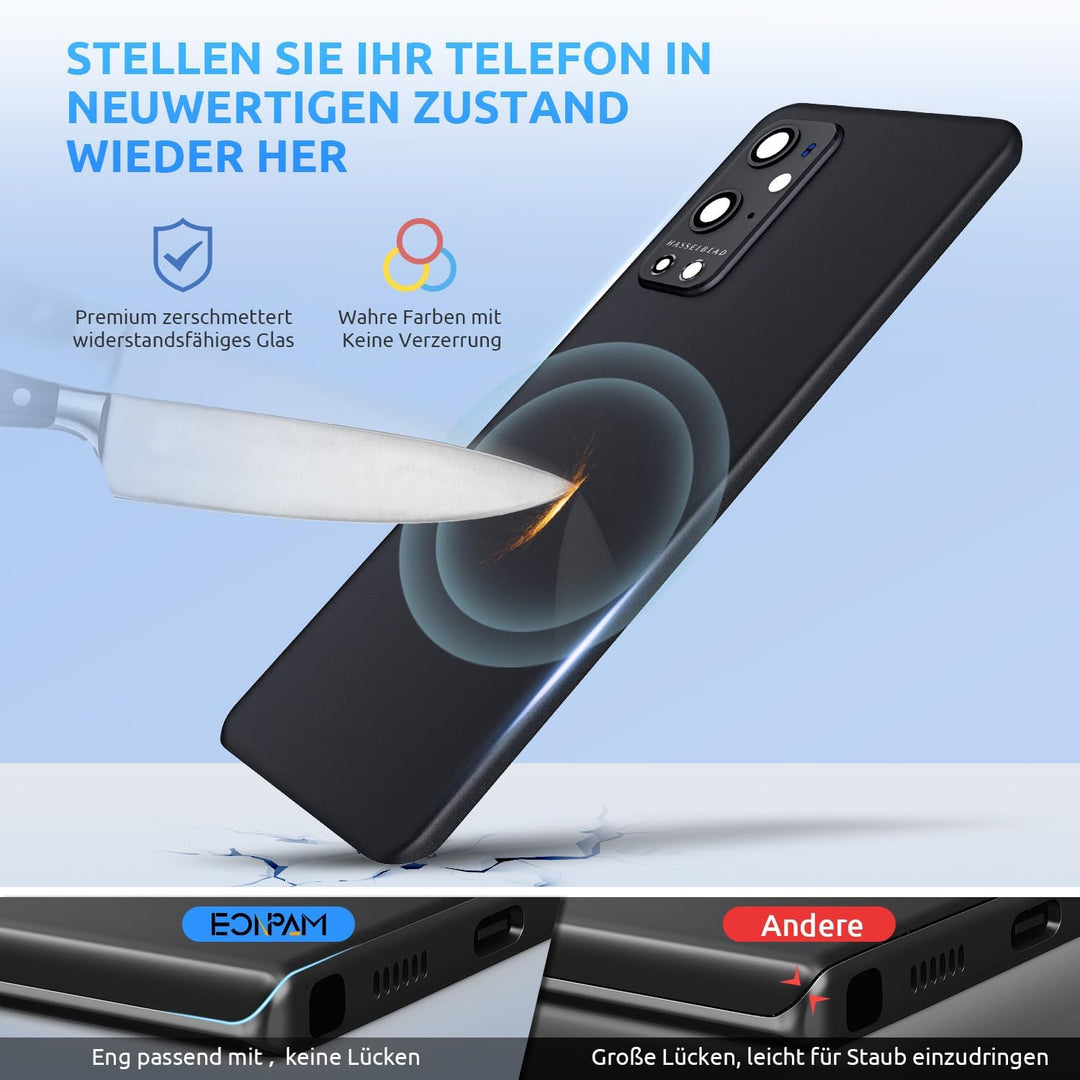 Eonpam Akkufachdeckel Rückseite Glas Ersatz,für (Oneplus 9 Pro) Reparatursatz Original Akkudeckel Er