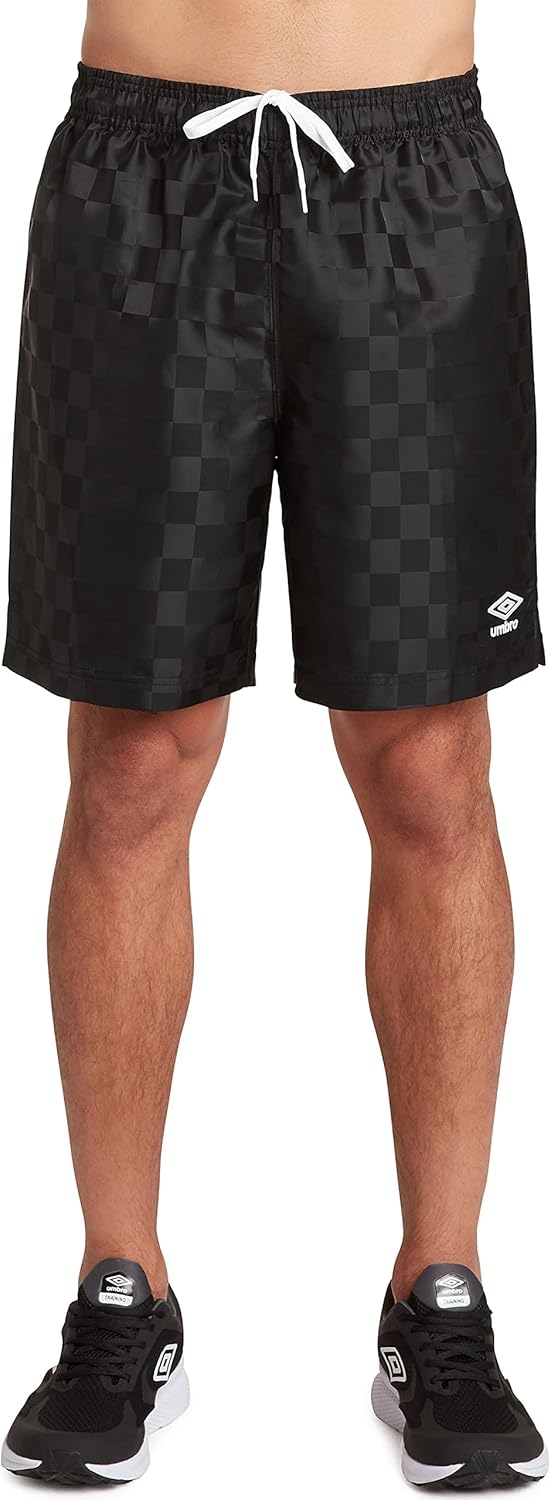 UMBRO Herren Schachbrettmuster Kurz Black/White 1 S, S Black Beauty/White