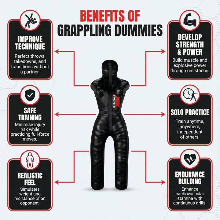 MMA Judo Grappling Dummy Training Boxtasche Brasilianisches BJJ Jiu Jitsu Stehende Position Wrestlin
