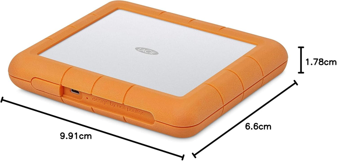LaCie Rugged Raid Shuttle 8TB externe Festplatte, tragbare HDD - USB-C USB 3.0, Drop Shock Staub Was