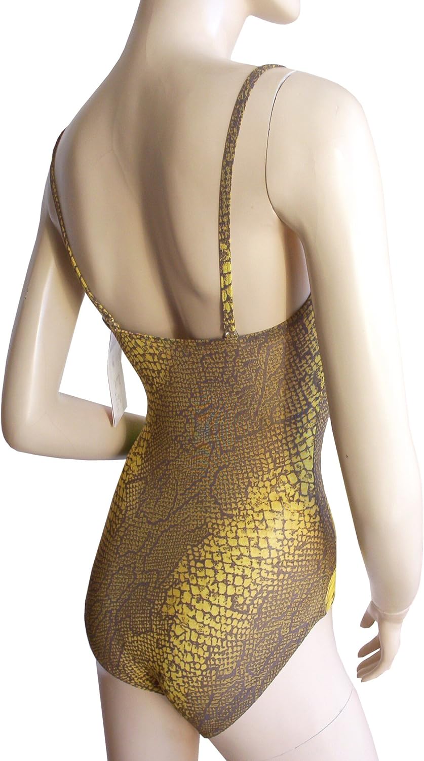 Solar Tan Thru Bandeau-Badeanzug braun, Gr. 38 B-Cup