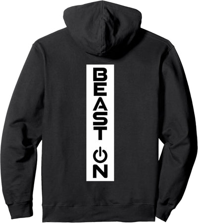 Beast ON Rücken Motiv Rücken Druck Hinten Gym Design Fitness Pullover Hoodie