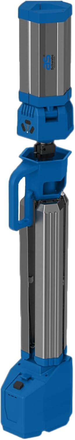 as – Schwabe LUMINA LED Hybrid Teleskop Arbeitsstrahler 9900 lm, 92W - Baustrahler bis 2,14m - 270°