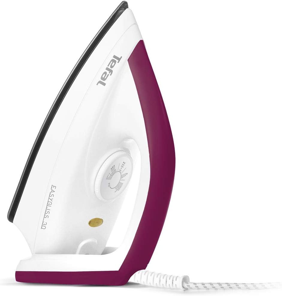 Tefal FS4030 Trockenbügeleisen Easygliss | 1200W | Durilium Bügelsohlen-Technologie | Thermostat | B