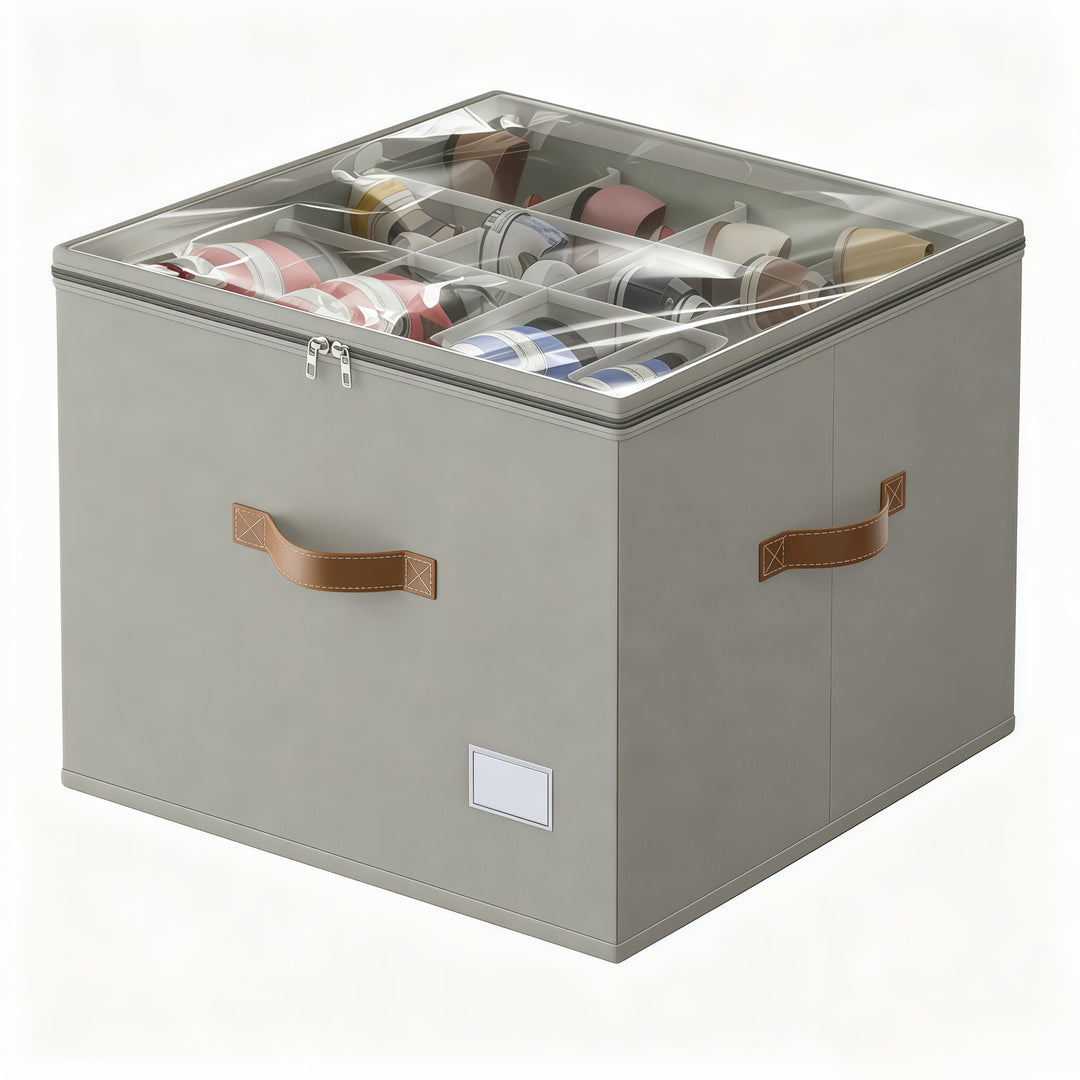 Vincona Schuhorganizer für Closet, Passt 16 Paare, grosse Schuhschrank Schuhbox mit Durchsichtigem D