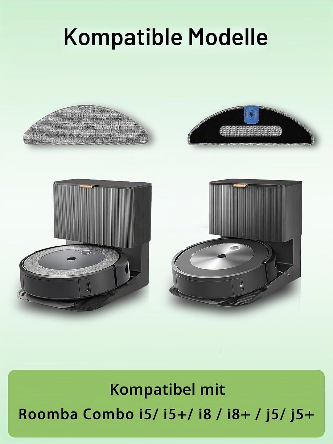 Ersatzteile für iRobot Roomba Combo j5+/j8+, Combo i3+/i5+/i8+ | Staubsauger ersatzteilset: 1 Gummiw
