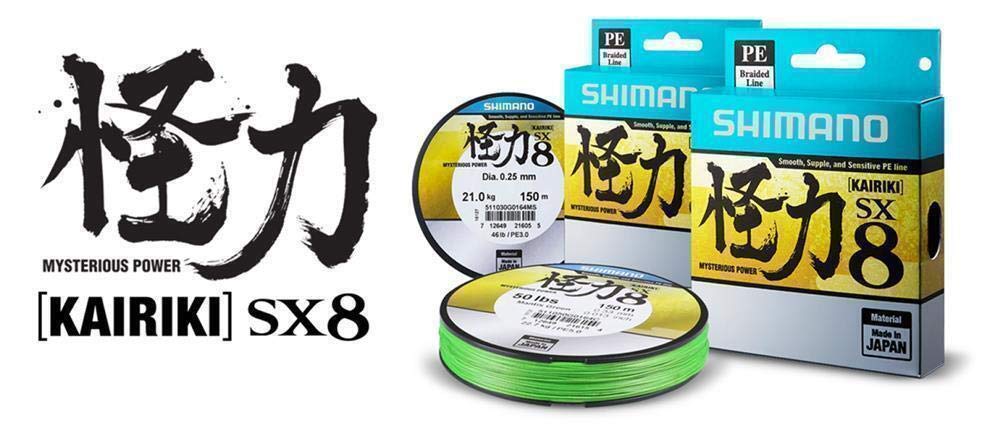 Shimano Kairiki SX8, 150 Meter, Stahlgrau, 8 x Geflochtene Angelschnur 0,10 mm, 0,10 mm