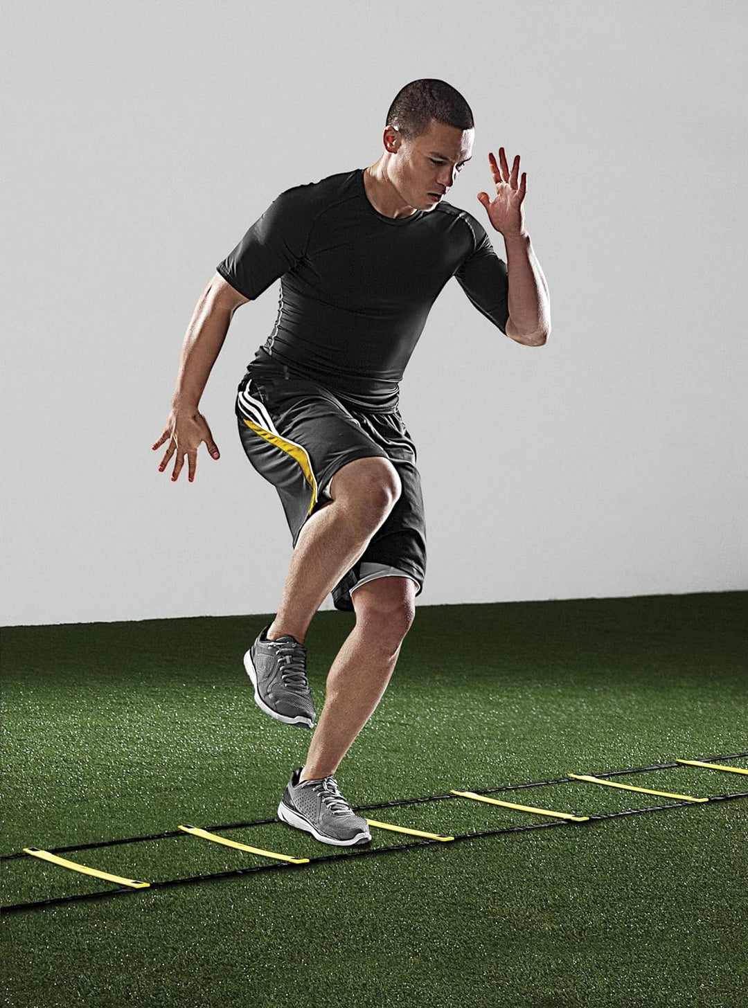 SKLZ SAQ-SL01-02 Training Agility Koordination Leiter Quick Ladder Yellow/Black Einheitsgrösse, Einh