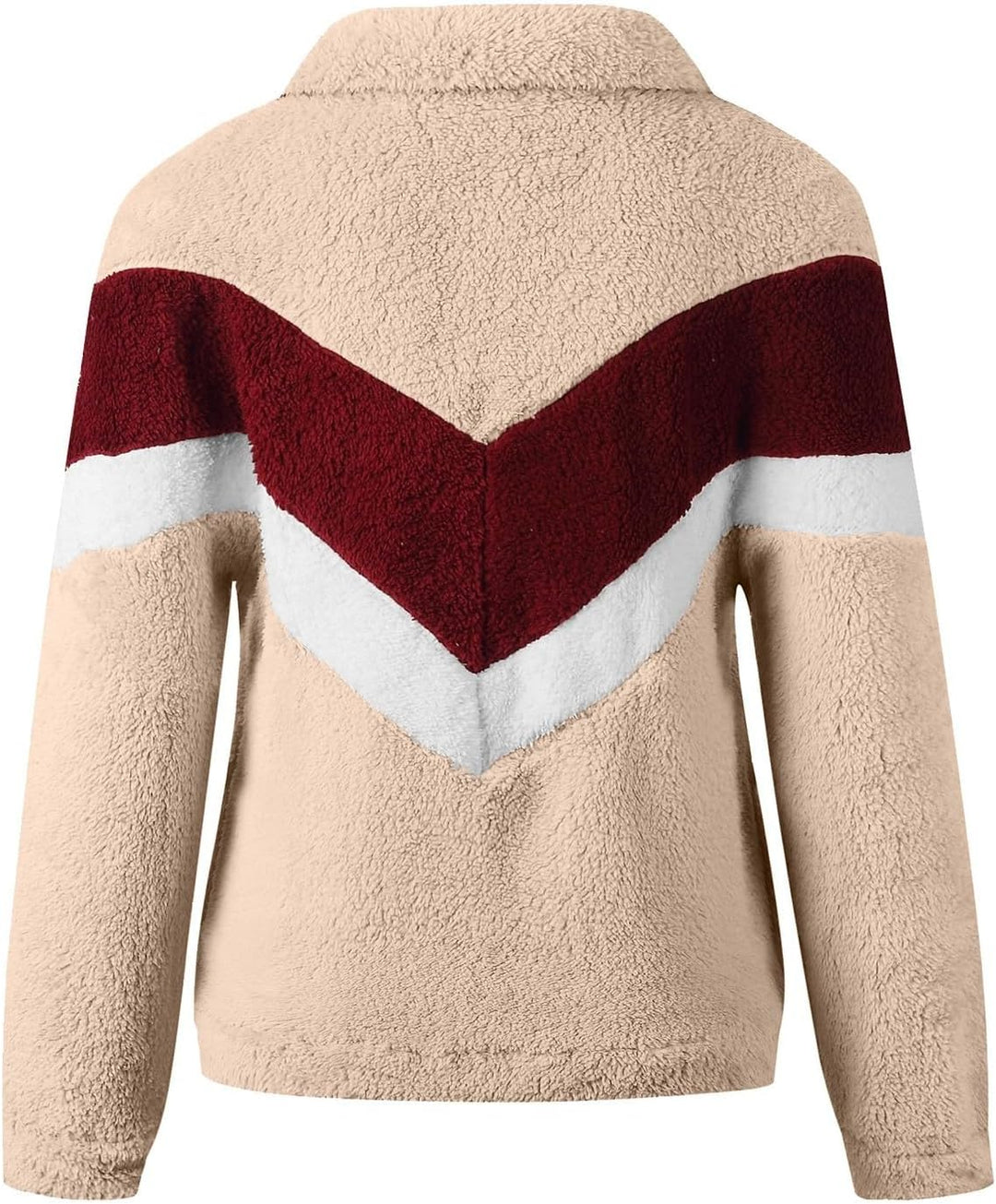 Ansenesna Teddy Fleecejacke Damen Ohne Kapuze Flauschig Winterjacke Damen Warm Fleece Wintermantel E