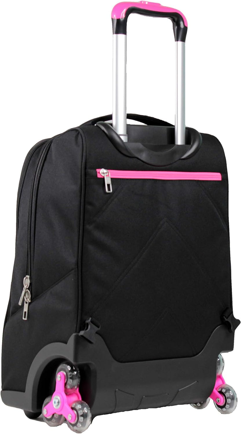 Yub TROLLEY URBAN FLUO, Rucksack mit Trolleyfunktion, Schulranzen mit Rollen, 3 in 1, ab 1. Klasse,