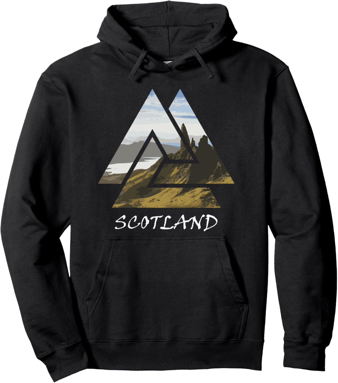 Isle of Skye Schottland Geometric Reisen Pullover Hoodie
