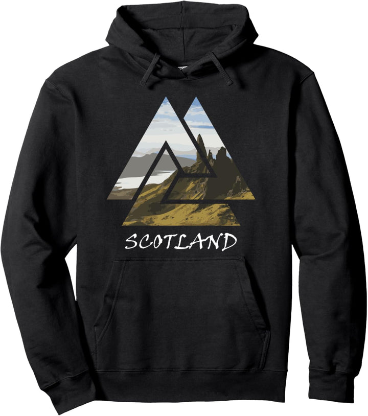 Isle of Skye Schottland Geometric Reisen Pullover Hoodie