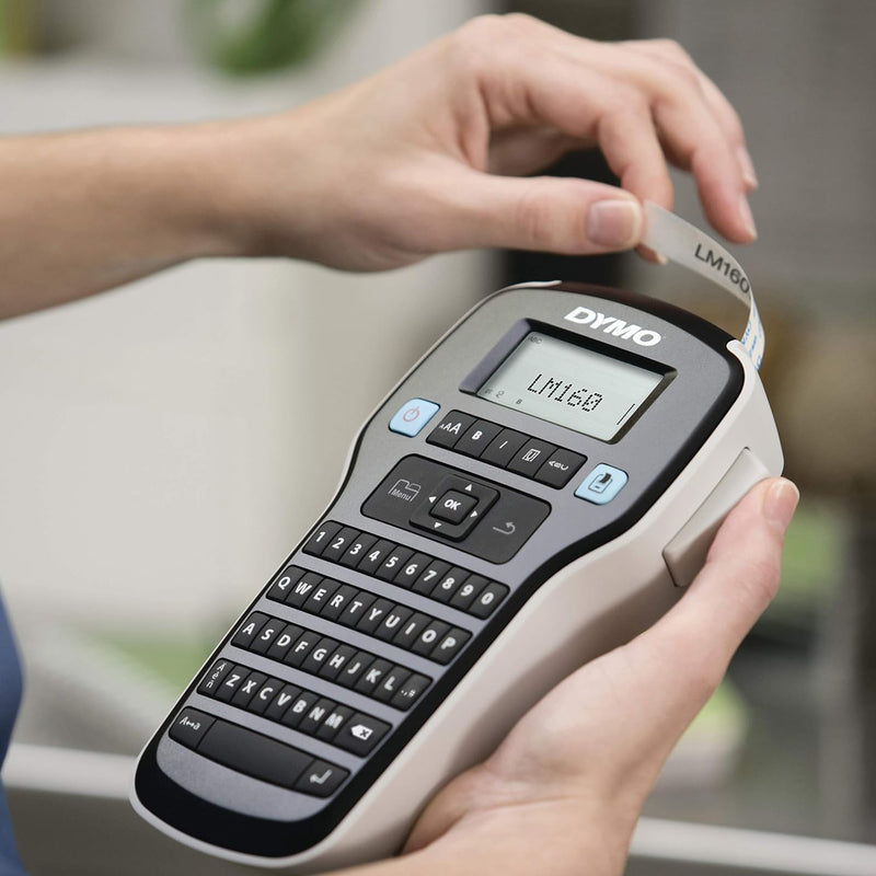 DYMO LabelManager 160 Tragbares Beschriftungsgerät Starter-Set | Etikettiergerät mit QWERTZ Tastatur