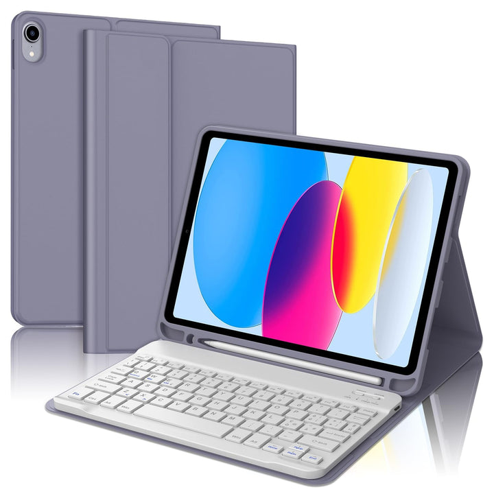 Tastatur für iPad A16 11/10 Generation (2025/2022), Schutzhülle mit Tastatur für iPad 11 Gen 11 Zoll