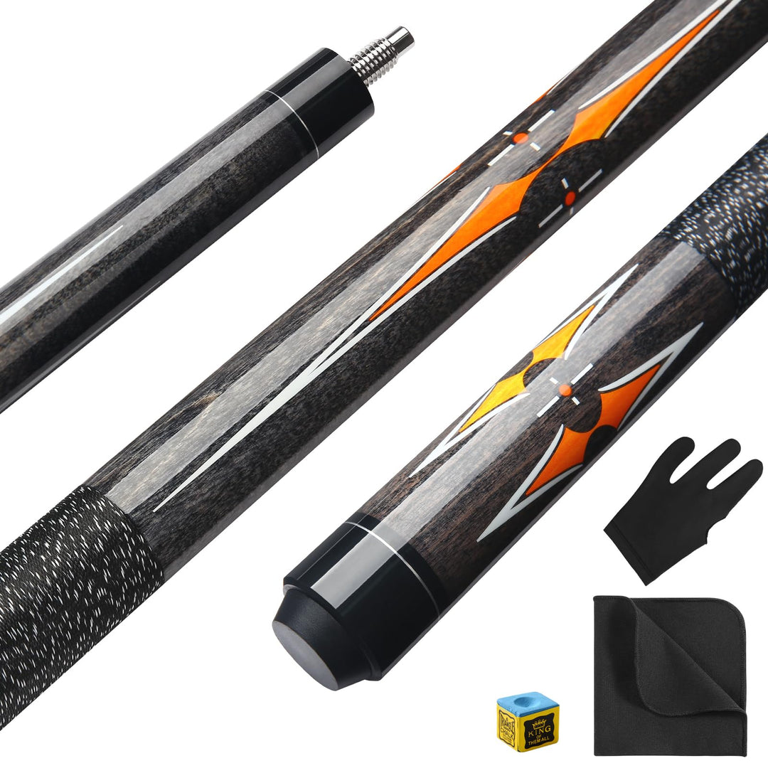 Pool Queue, 58 Zoll Billard Queue Kanadischer Ahornholz Pool Cue 13mm Spitzen für Professionelle Bil
