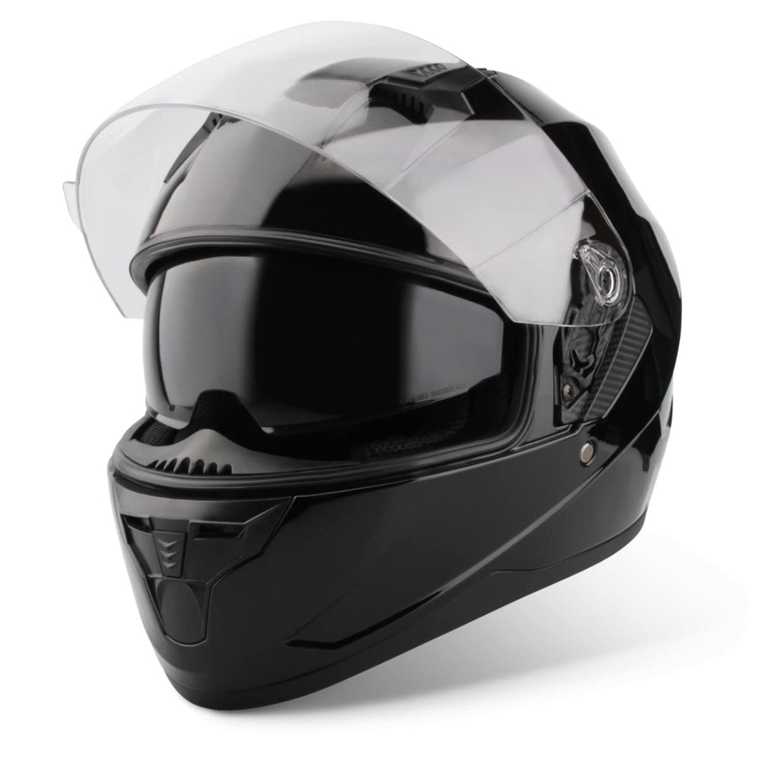 VINZ Kennet Integralhelm mit Sonnenblende | Motorrad Helm Vollvisierhelm Mopedhelm | Motorradhelm Fu