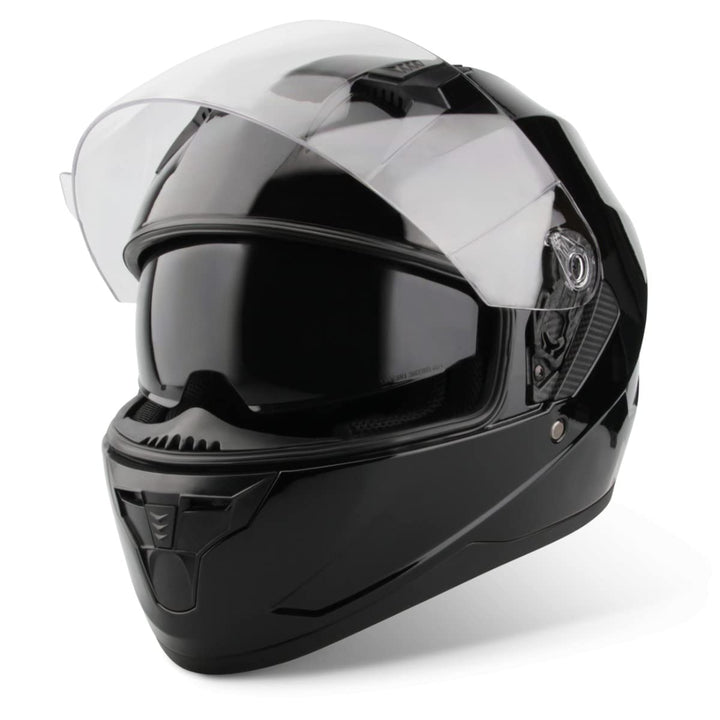 VINZ Kennet Integralhelm mit Sonnenblende | Motorrad Helm Vollvisierhelm Mopedhelm | Motorradhelm Fu