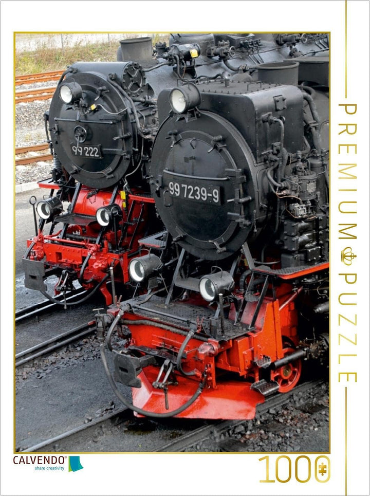 CALVENDO Puzzle Dampfloks 1000 Teile Lege-Grösse 48 x 64 cm Foto-Puzzle Bild von Martina Berg, 1000