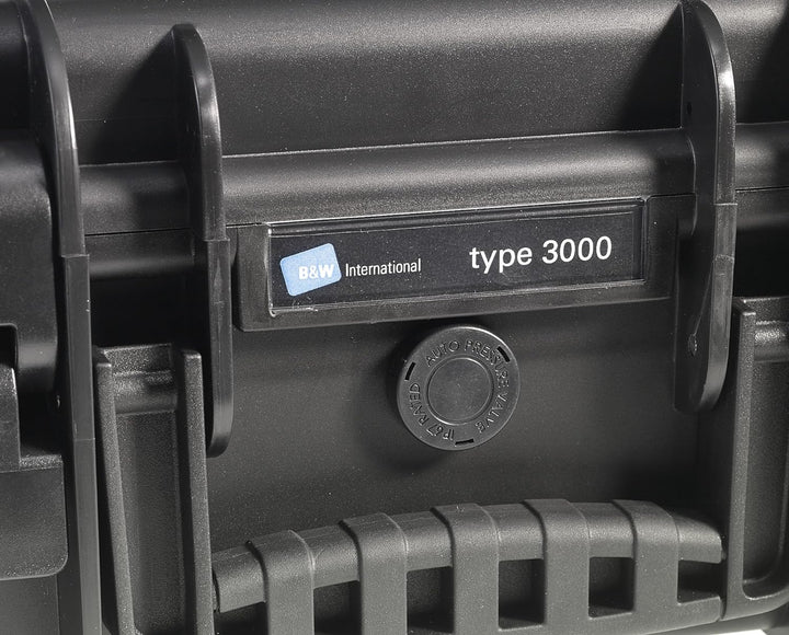 B&amp;W Transportkoffer Outdoor - Typ 6000 Schwarz - mit variabler Facheinteilung - wasserdicht nach IP6