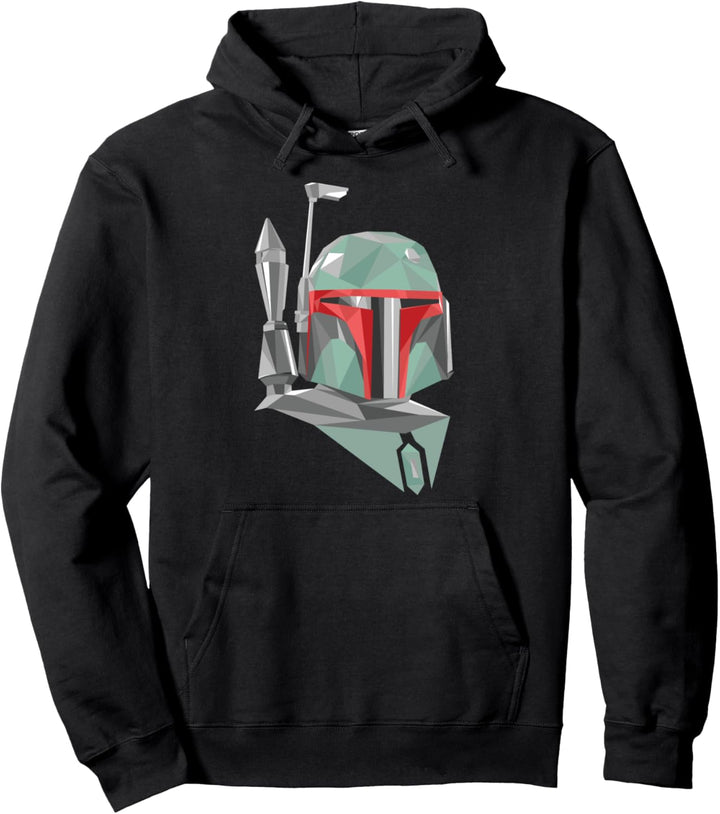 Star Wars Boba Fett Geometric Portrait Pullover Hoodie