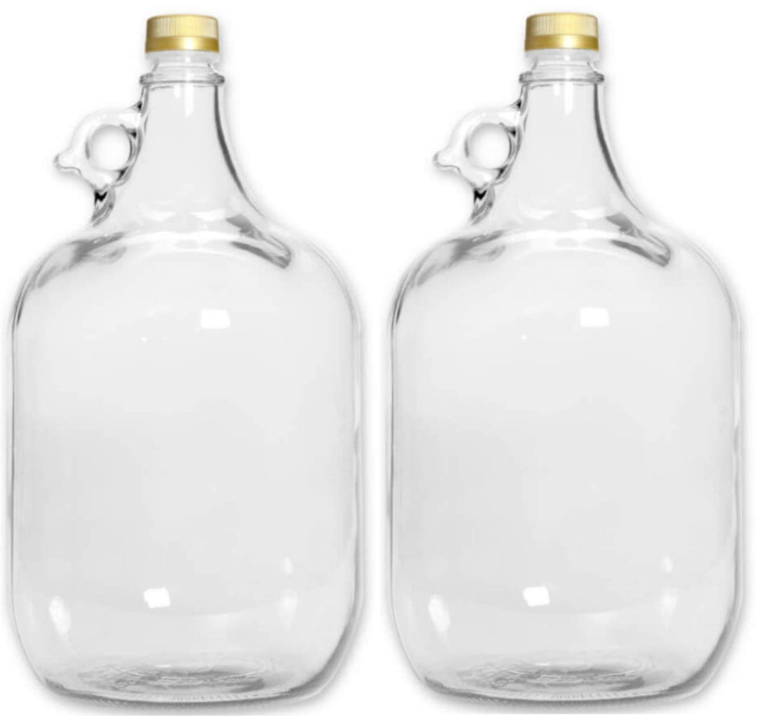 lilawelt24 2 x 5L GLASBALLON Weinballon GÄRBALLON GLASFLASCHE Flasche Gallone Leere Glasflasche zum