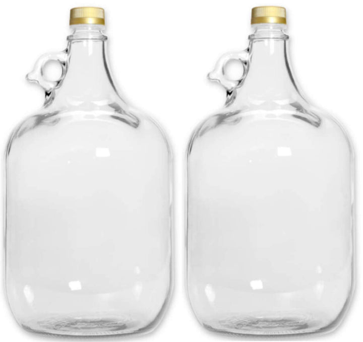 lilawelt24 2 x 5L GLASBALLON Weinballon GÄRBALLON GLASFLASCHE Flasche Gallone Leere Glasflasche zum