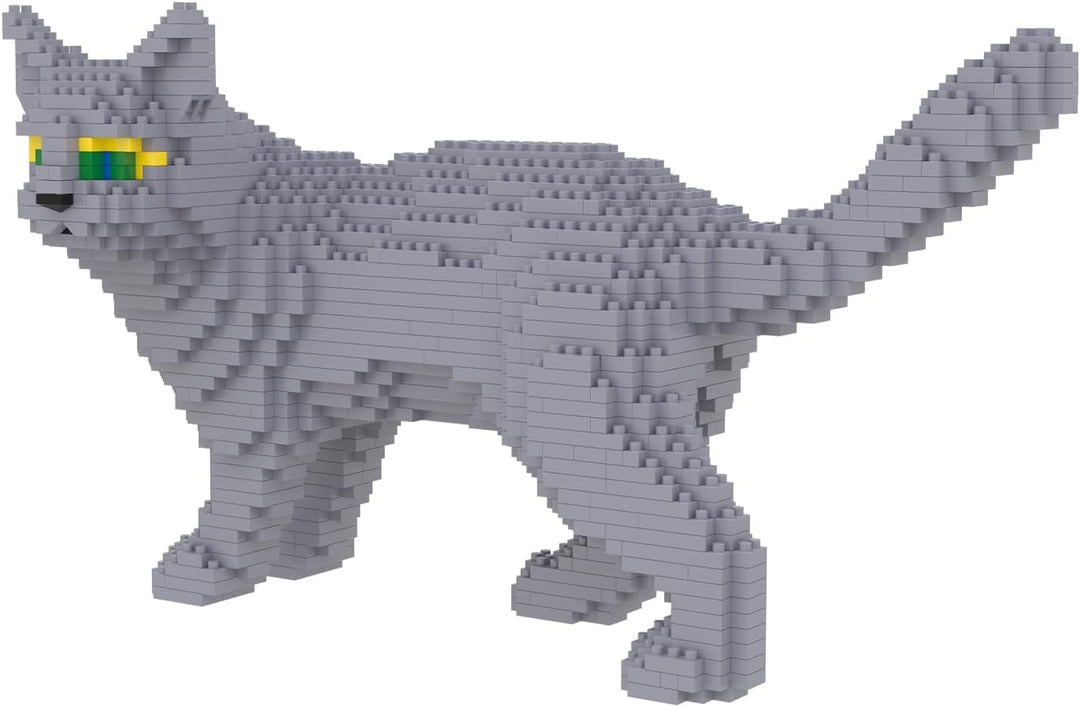 Larcele 1131 Stücke Mikro Bausteine Spielzeug Kit, Mini Katze Bricks Bauen Bauklötze Satz KLJM-05(Bl